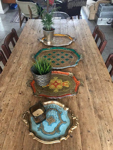 Blue Florentine Gilt Tray