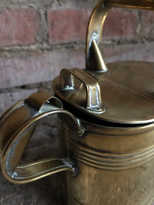 Small Antique Brass Watering Can/Hot Water Carrier