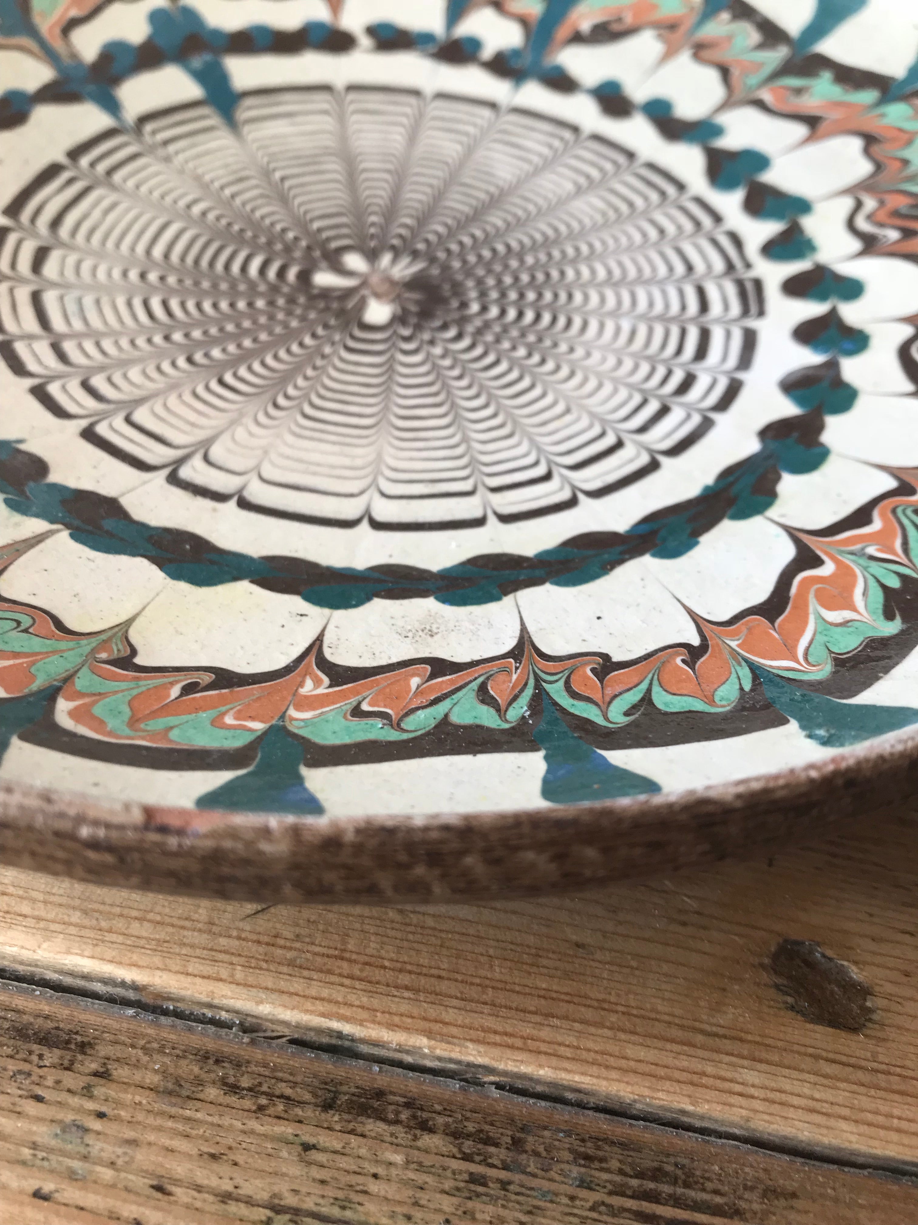 Vintage Romanian Decorative Plate