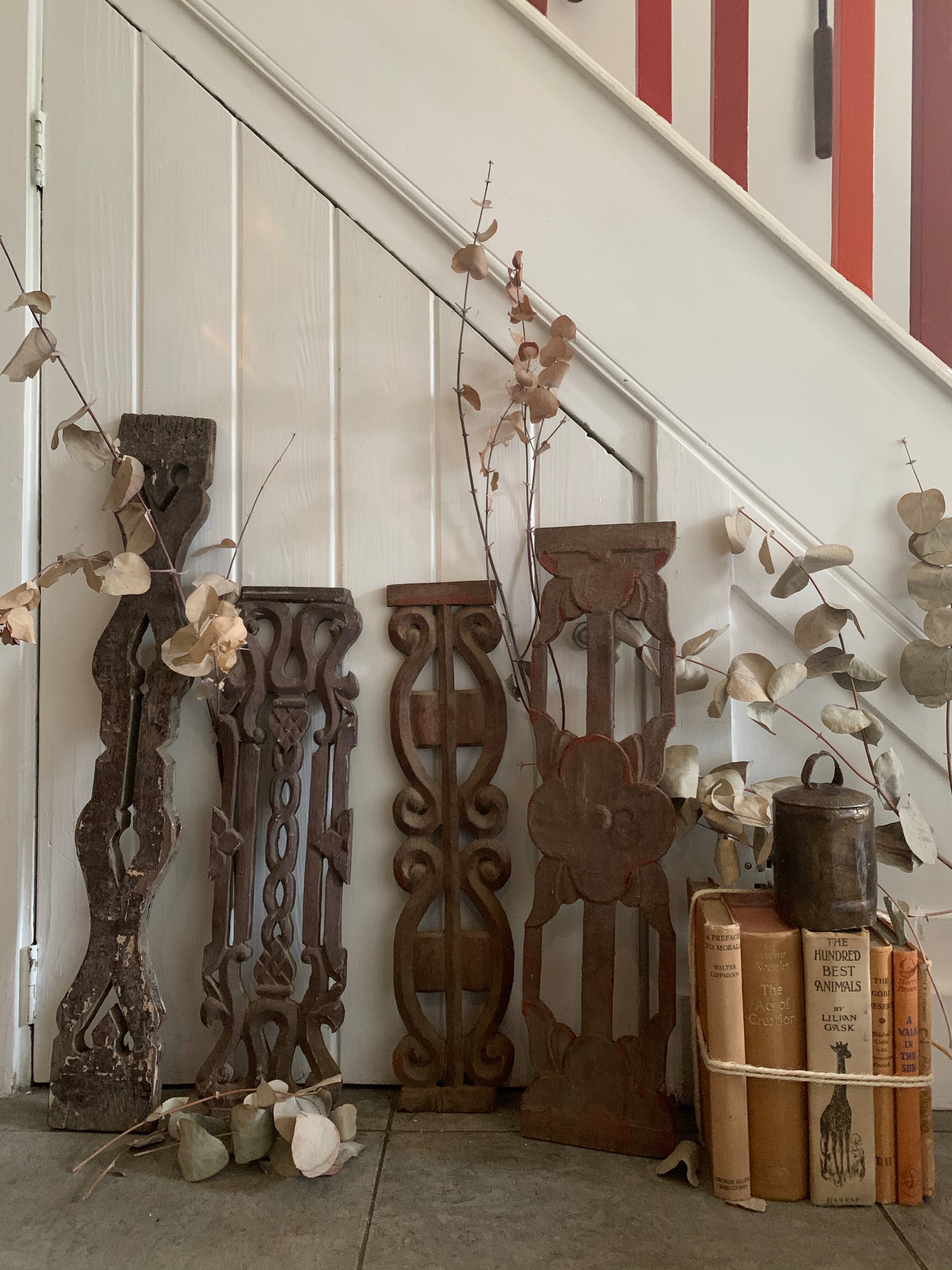 Hand-Carved Decorative Wood Panel 3