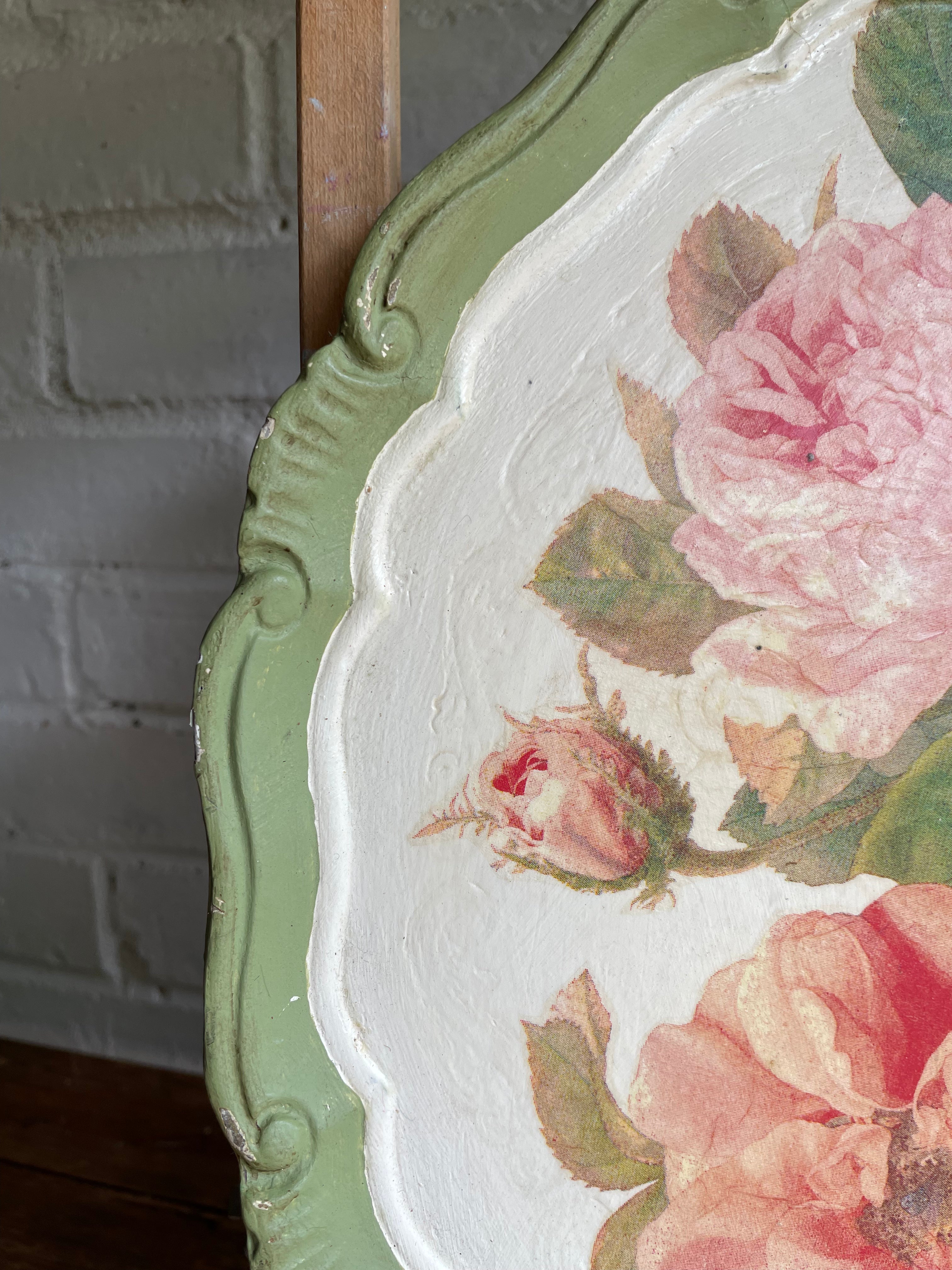 Decorative Floral Tray
