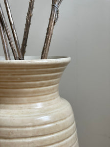 Ceramic Ribbed Vase