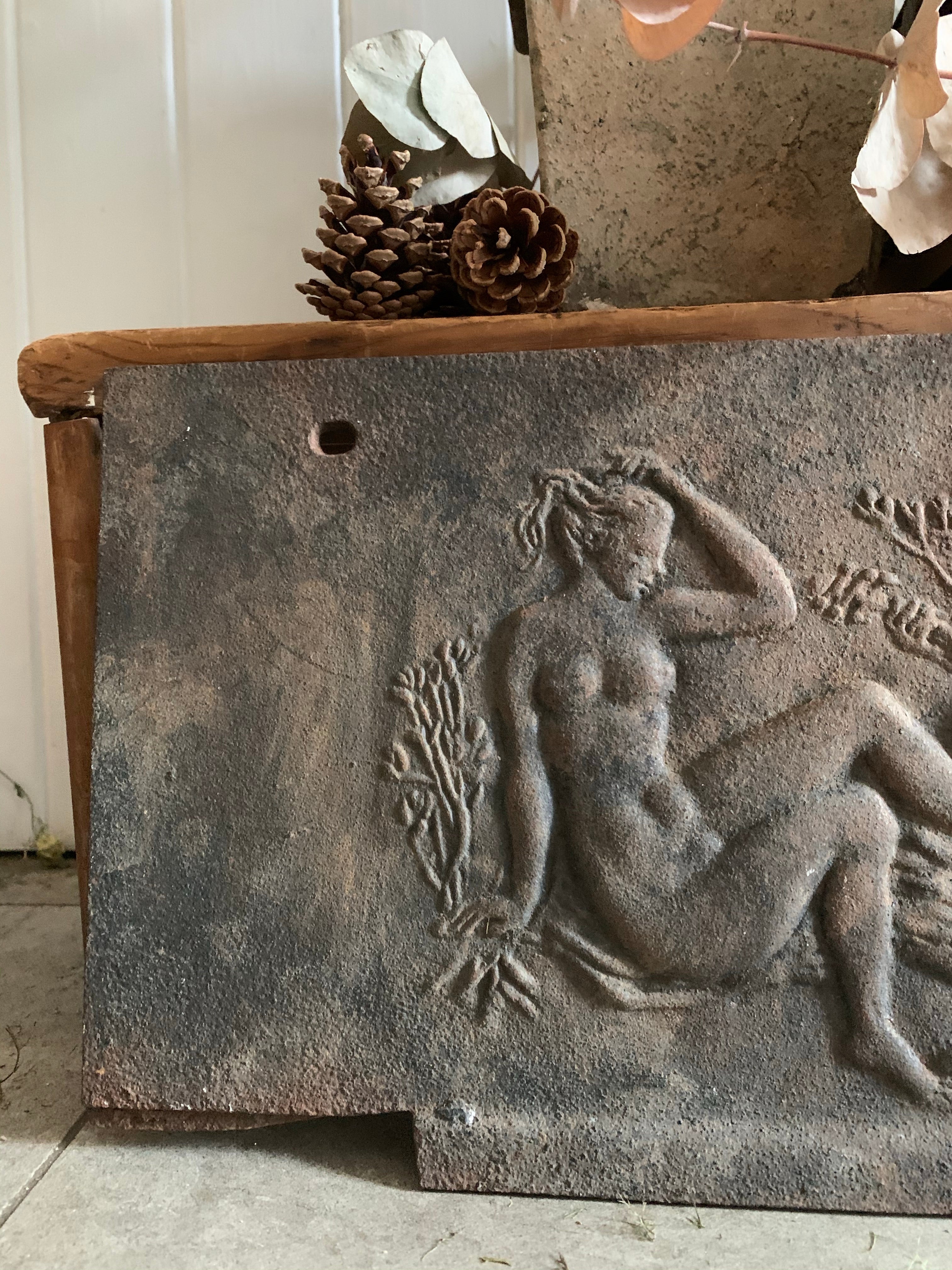 Antique Cast Iron Relief