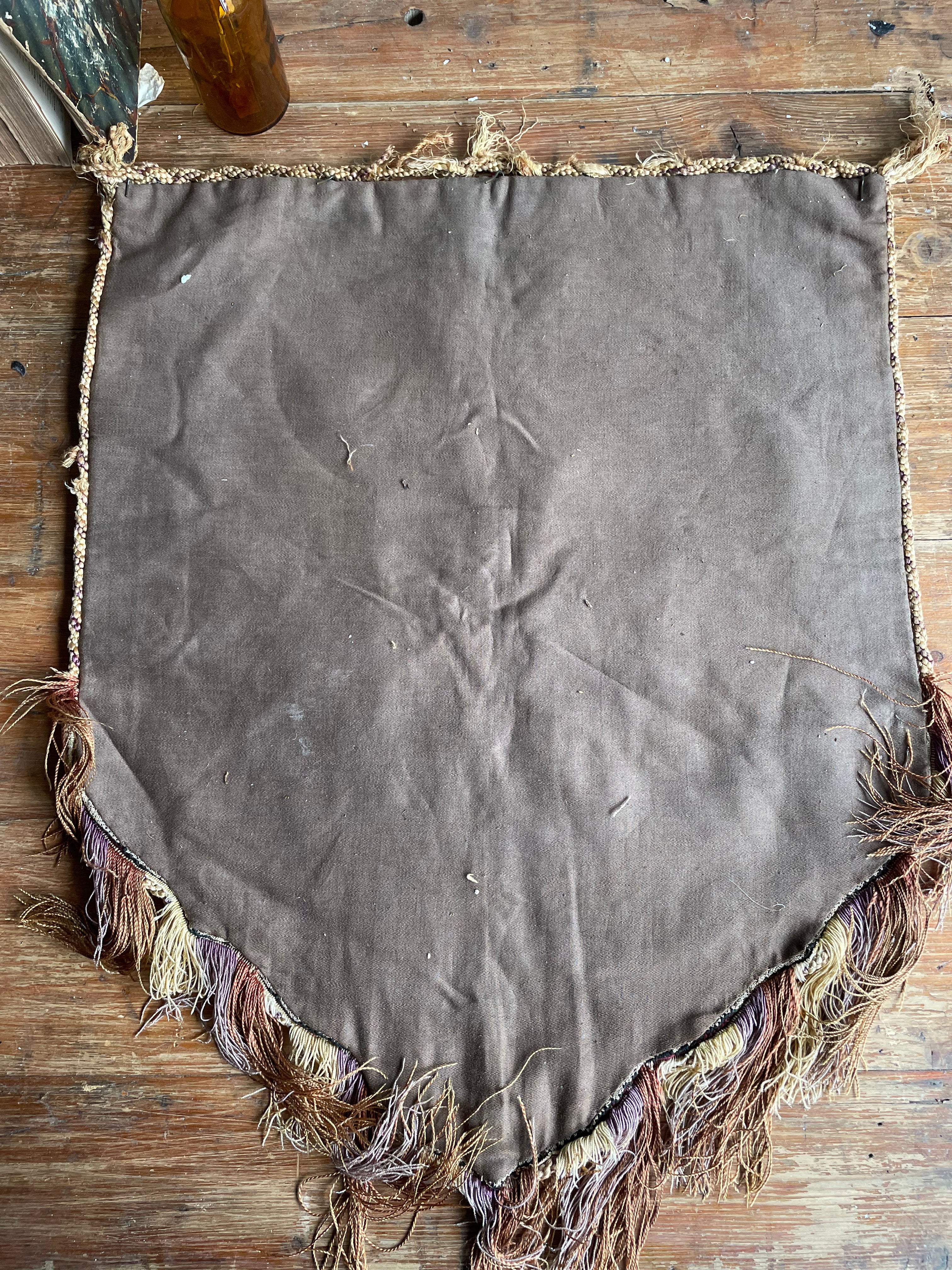 Victorian Beadwork Textile Shield
