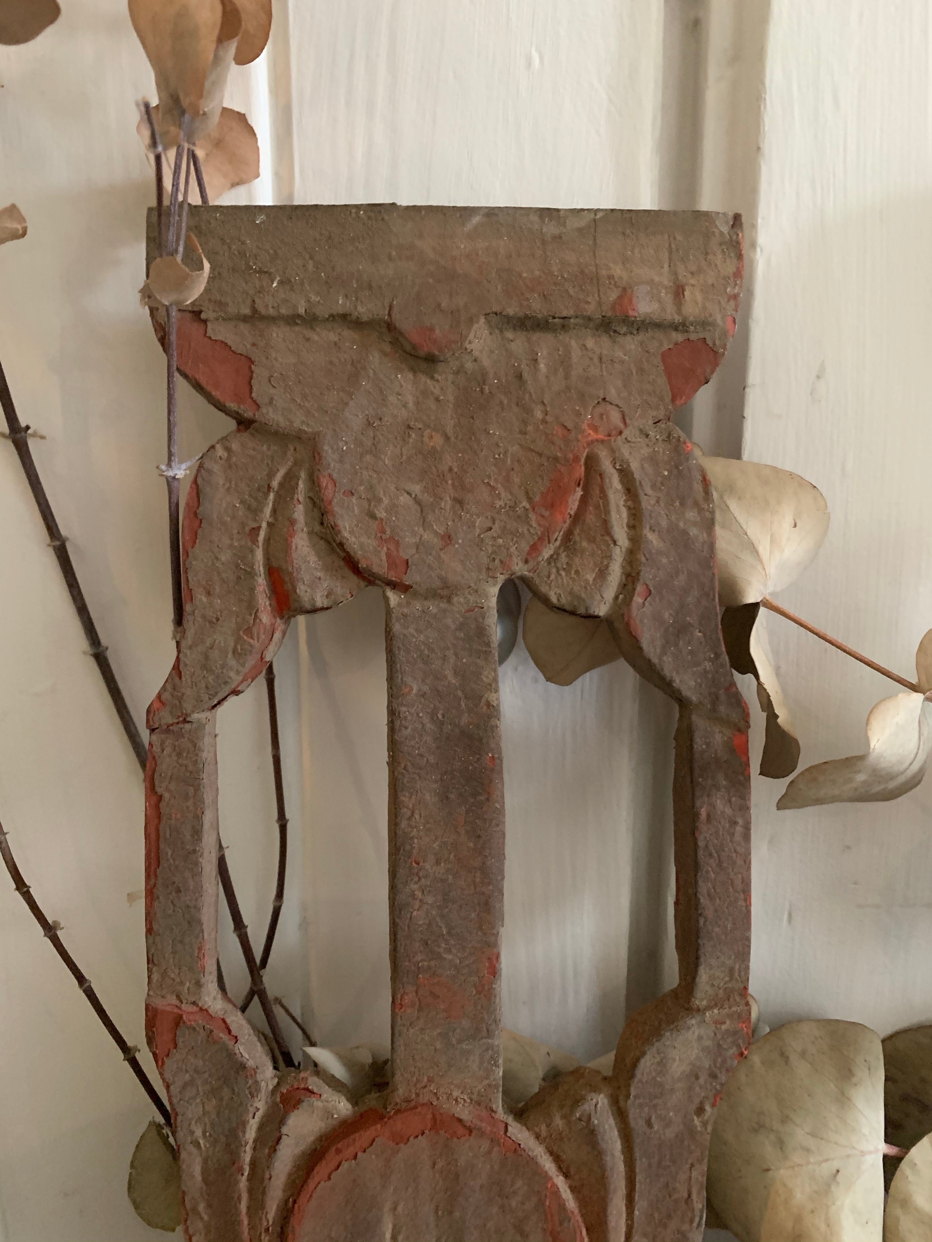Hand-Carved Decorative Wood Panel 1