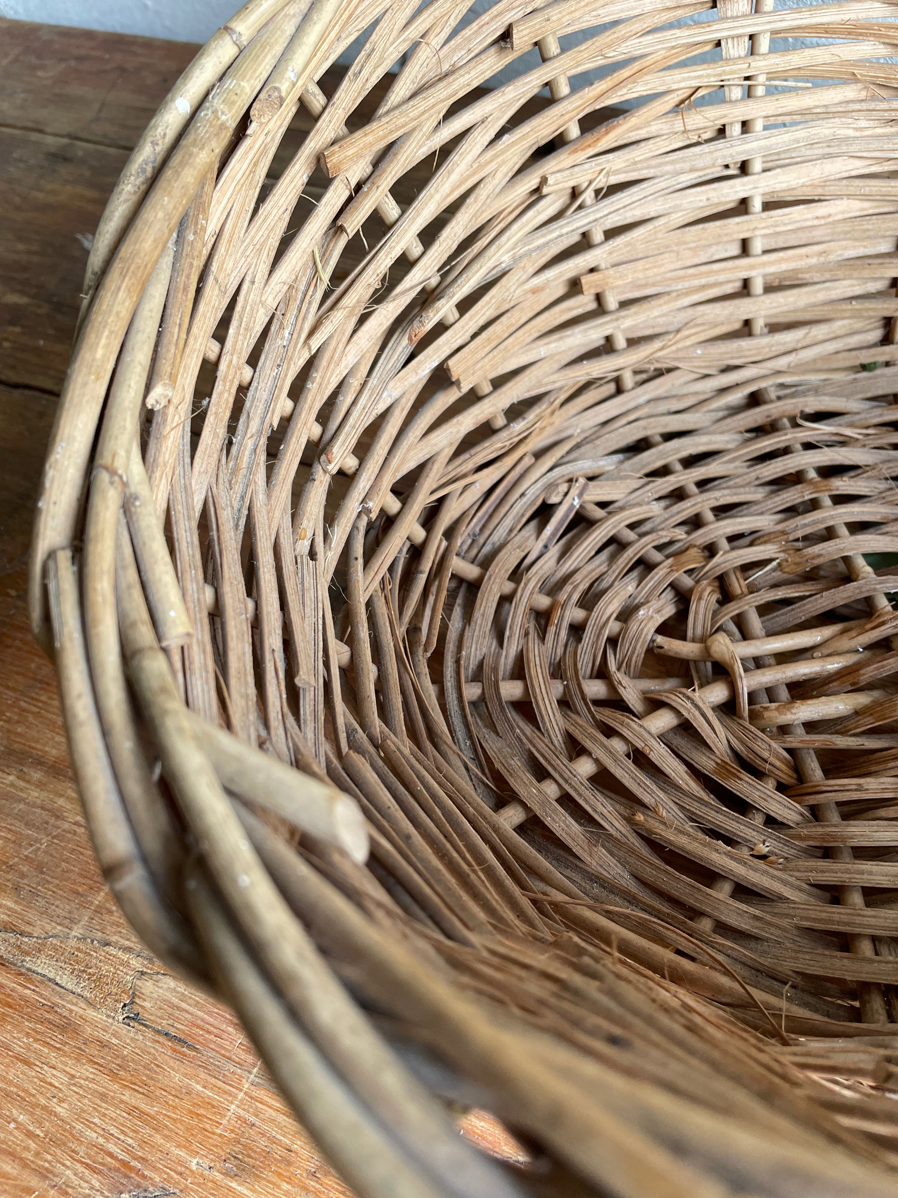 Small Vintage Wicker Basket