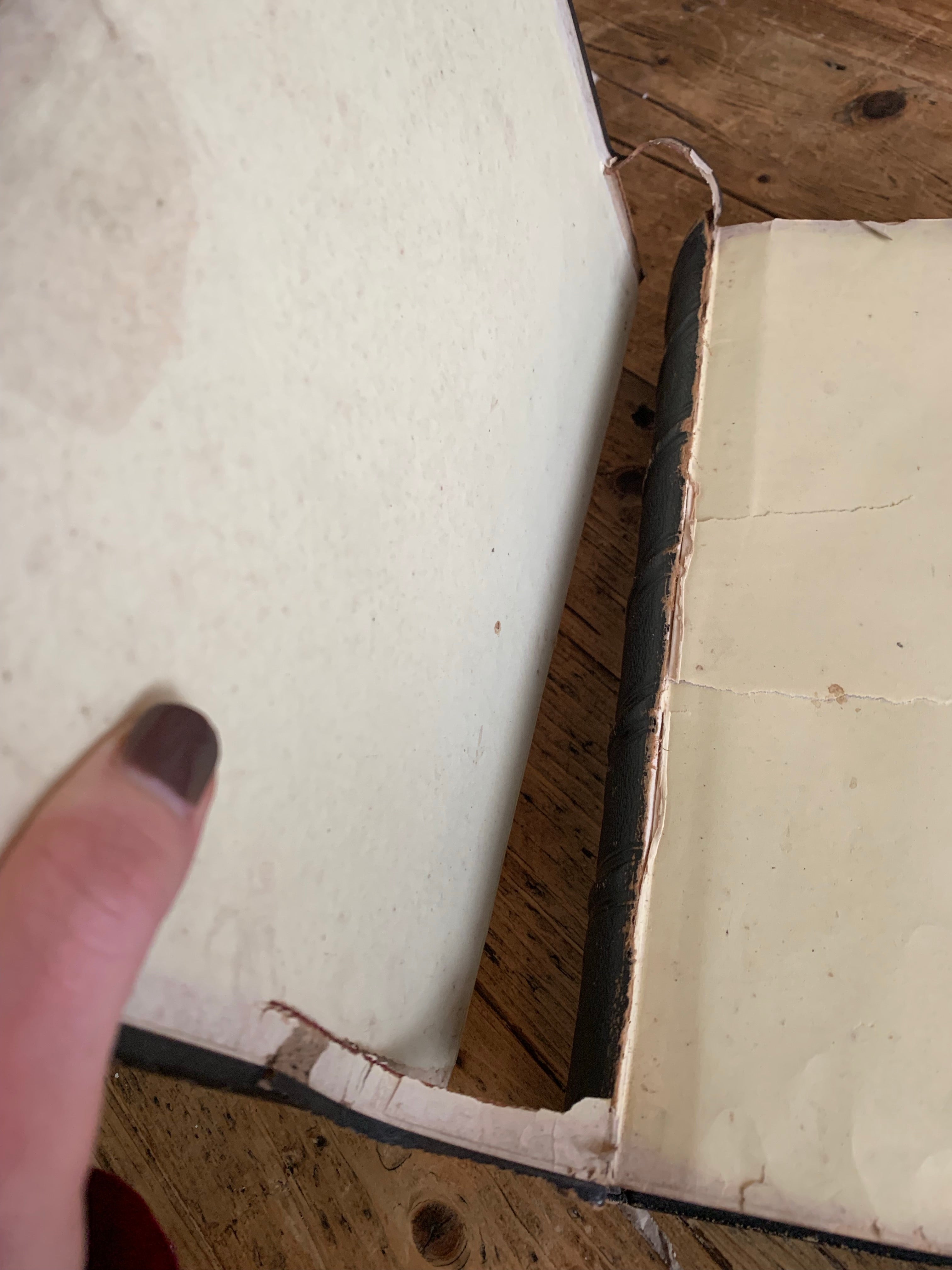 Large Antique Embossed Leather Bible