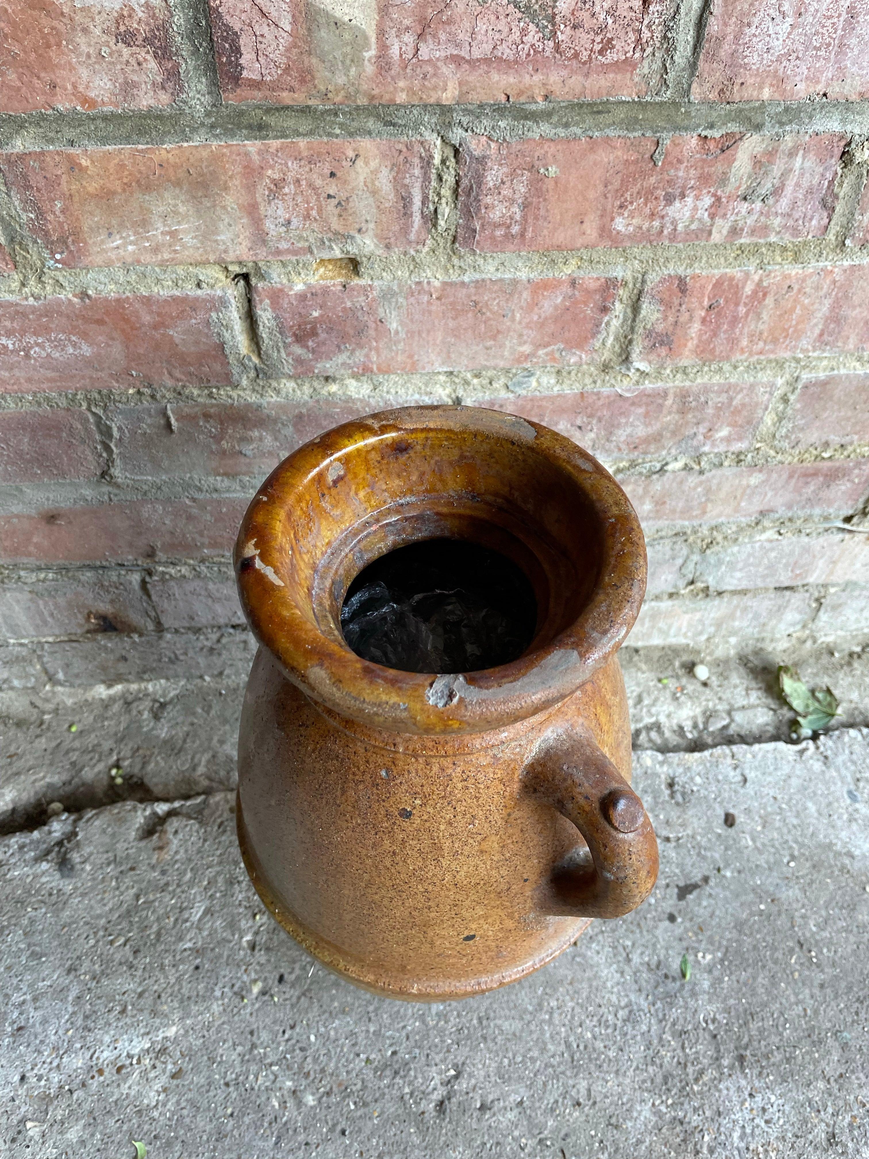 Large Salt Glazed Pot