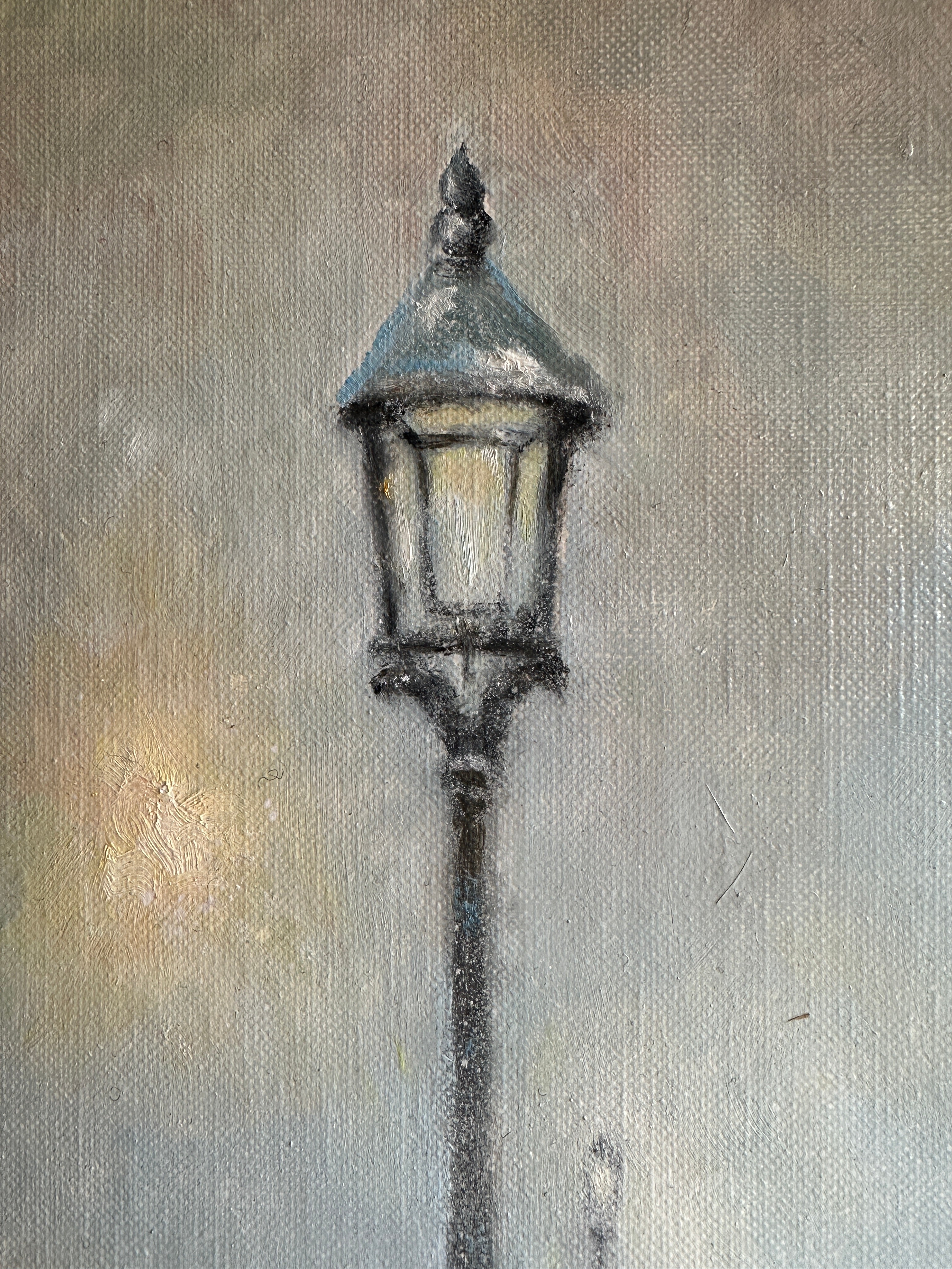 Under the Lamp: Signed Oil on Canvas