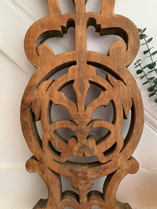 Hand-Carved Decorative Wood Panel