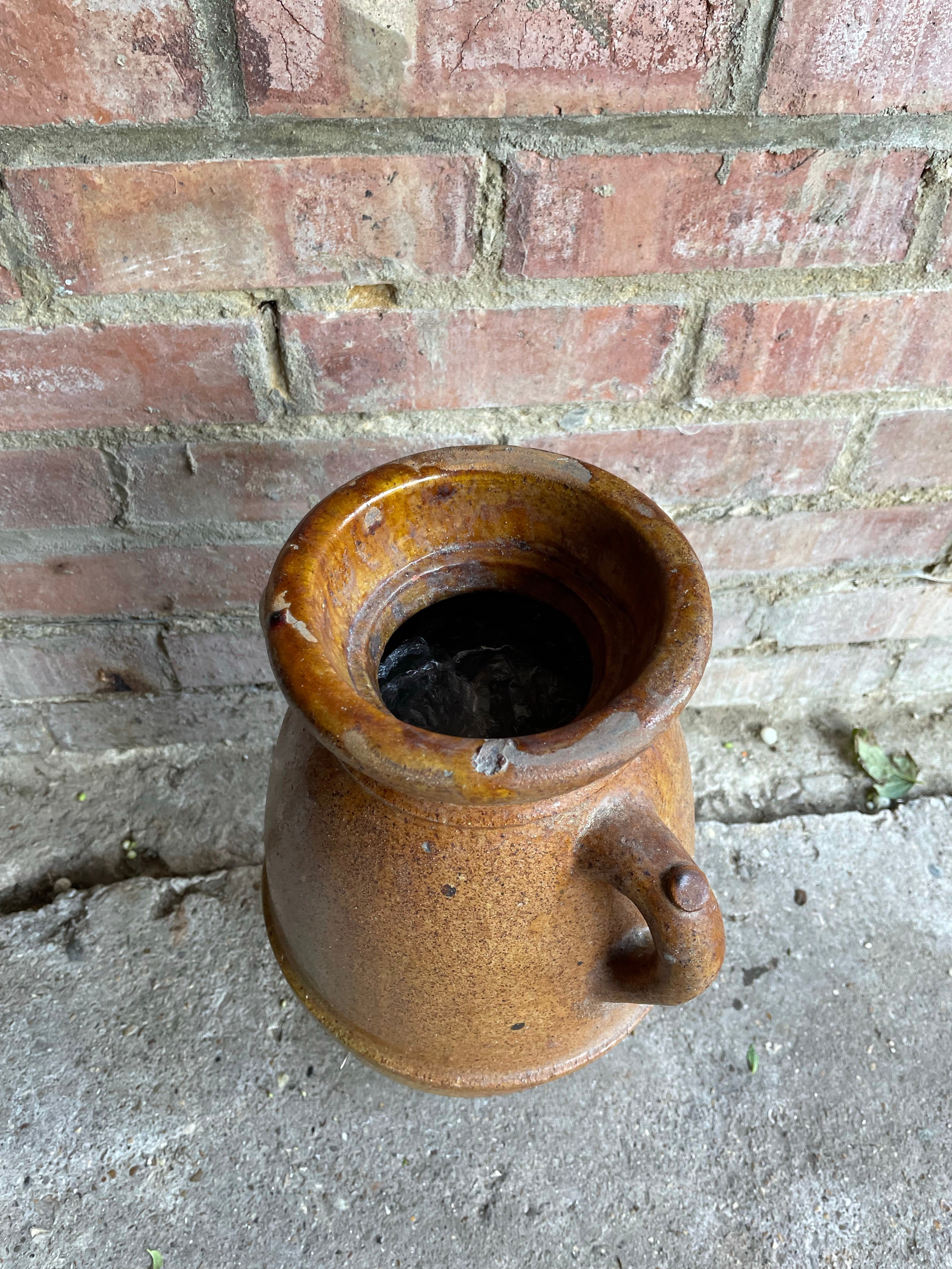 Large Salt Glazed Pot