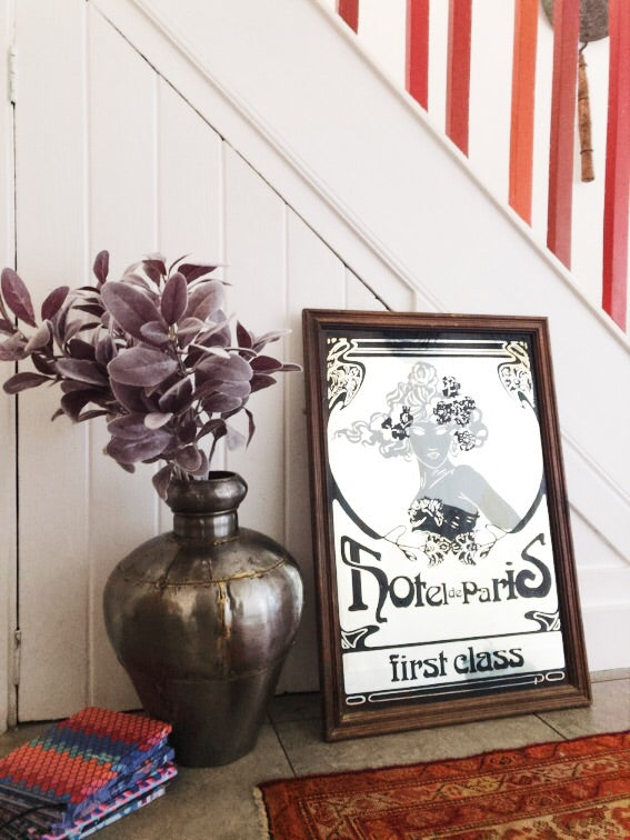 Glass Etching of "Hotel de Paris"