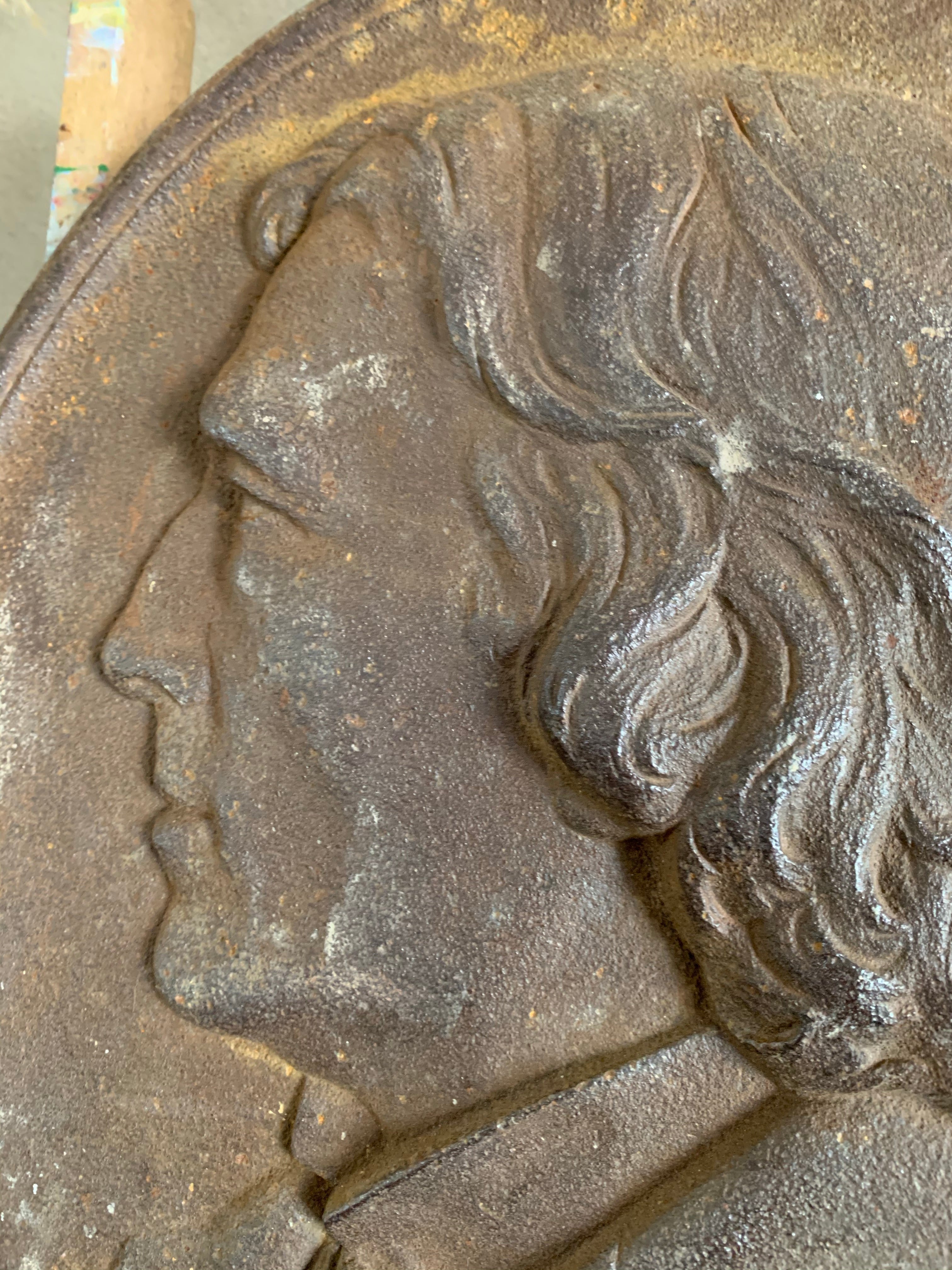 Victorian Cast Iron Plaque of Sir Henry Irving