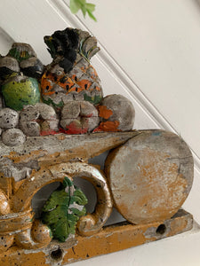 Carved Wooden Italian Style Wall Adornment