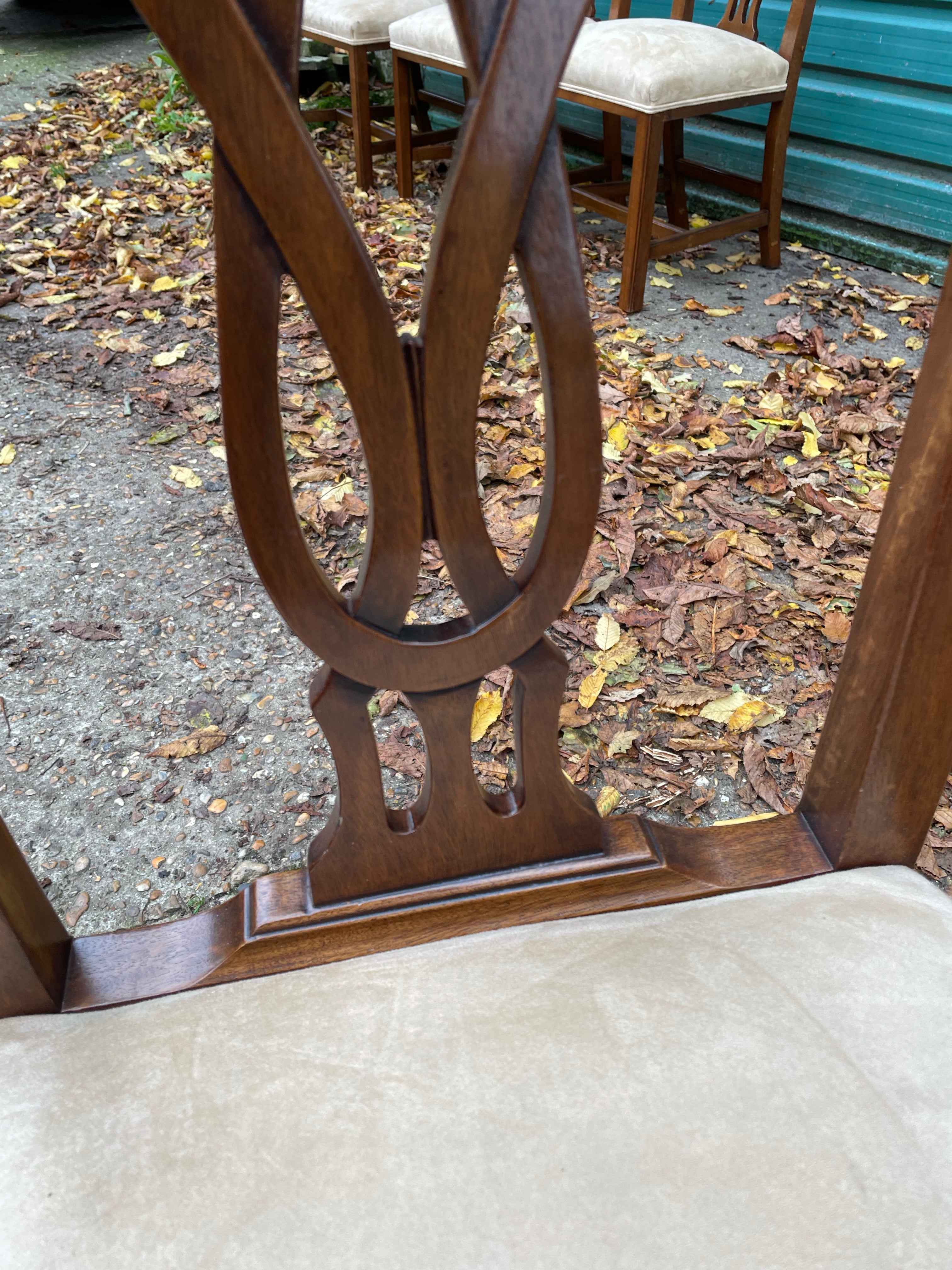 Little Bentwood Chair with Studded Green Velvet Seat