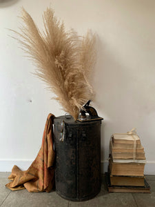 Large Vintage Metal Ballot Box
