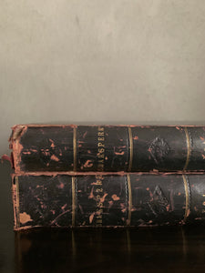 Shakespeare Comedies - Leather spine and marbled cover