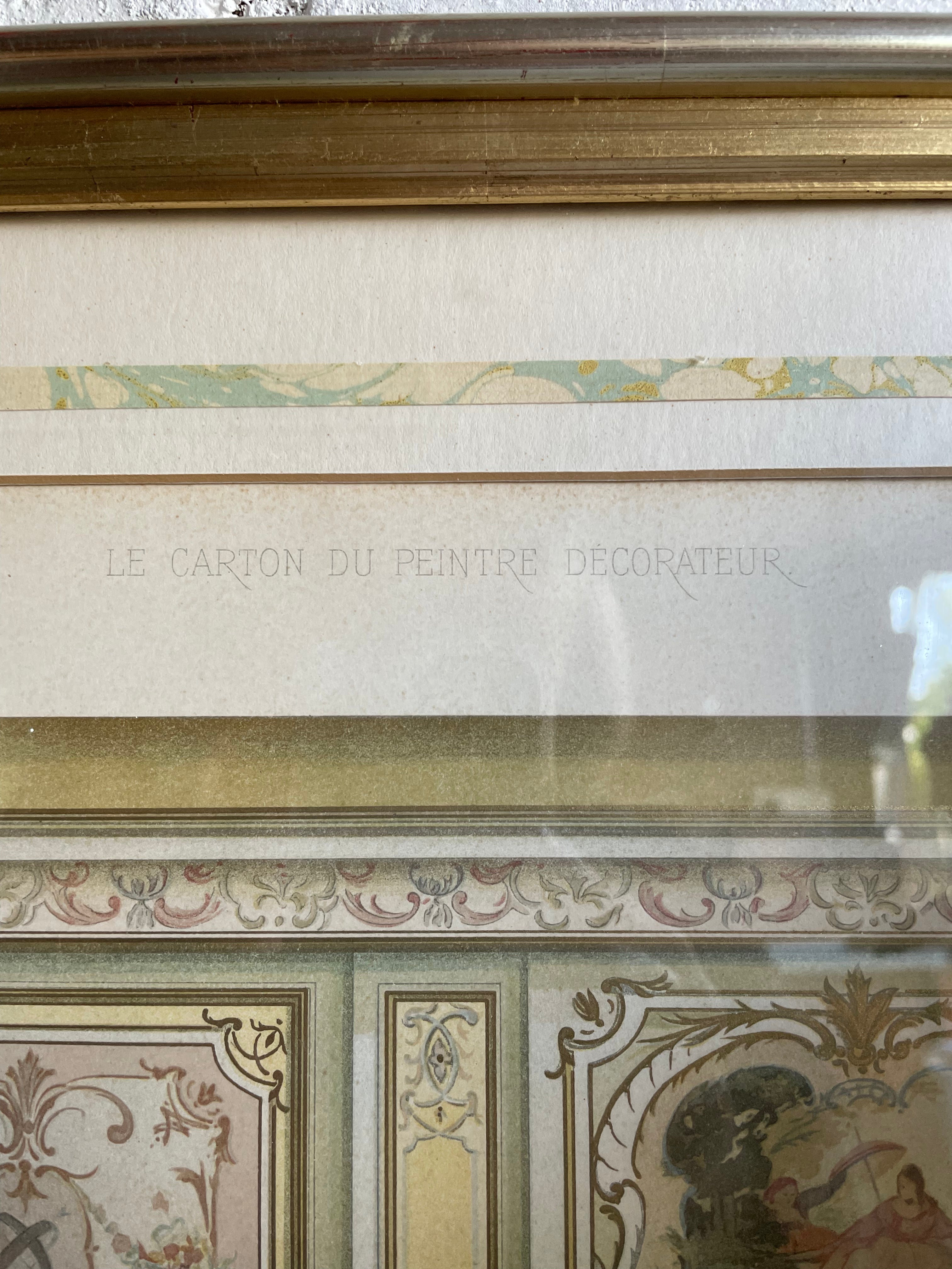 Antique Print No 21 of French Architectural & Ornamental Detail