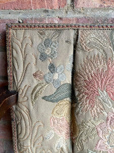 Victorian Low Chair with Original Embroidered Fabric