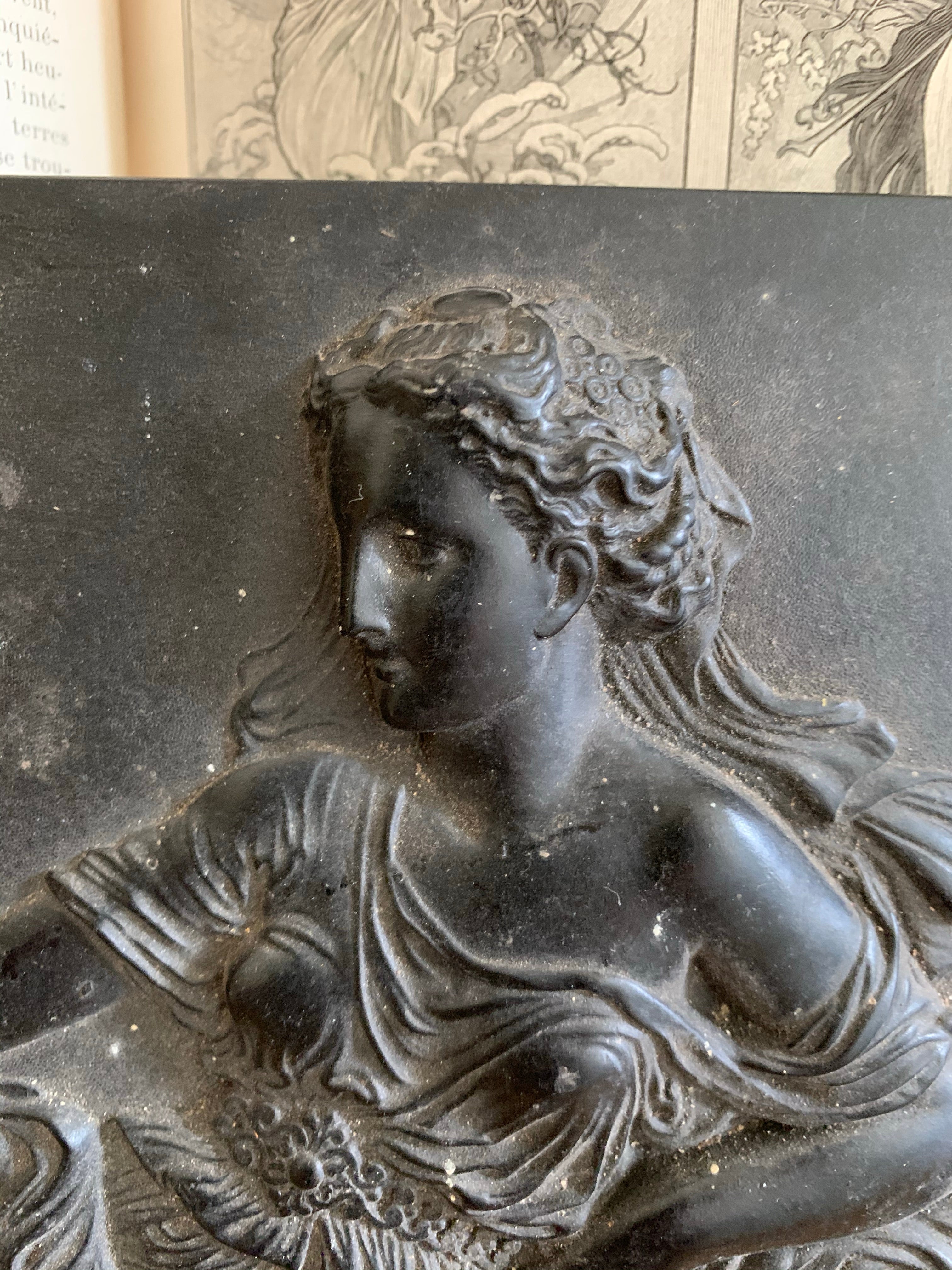Vintage Basalt Plaster Relief