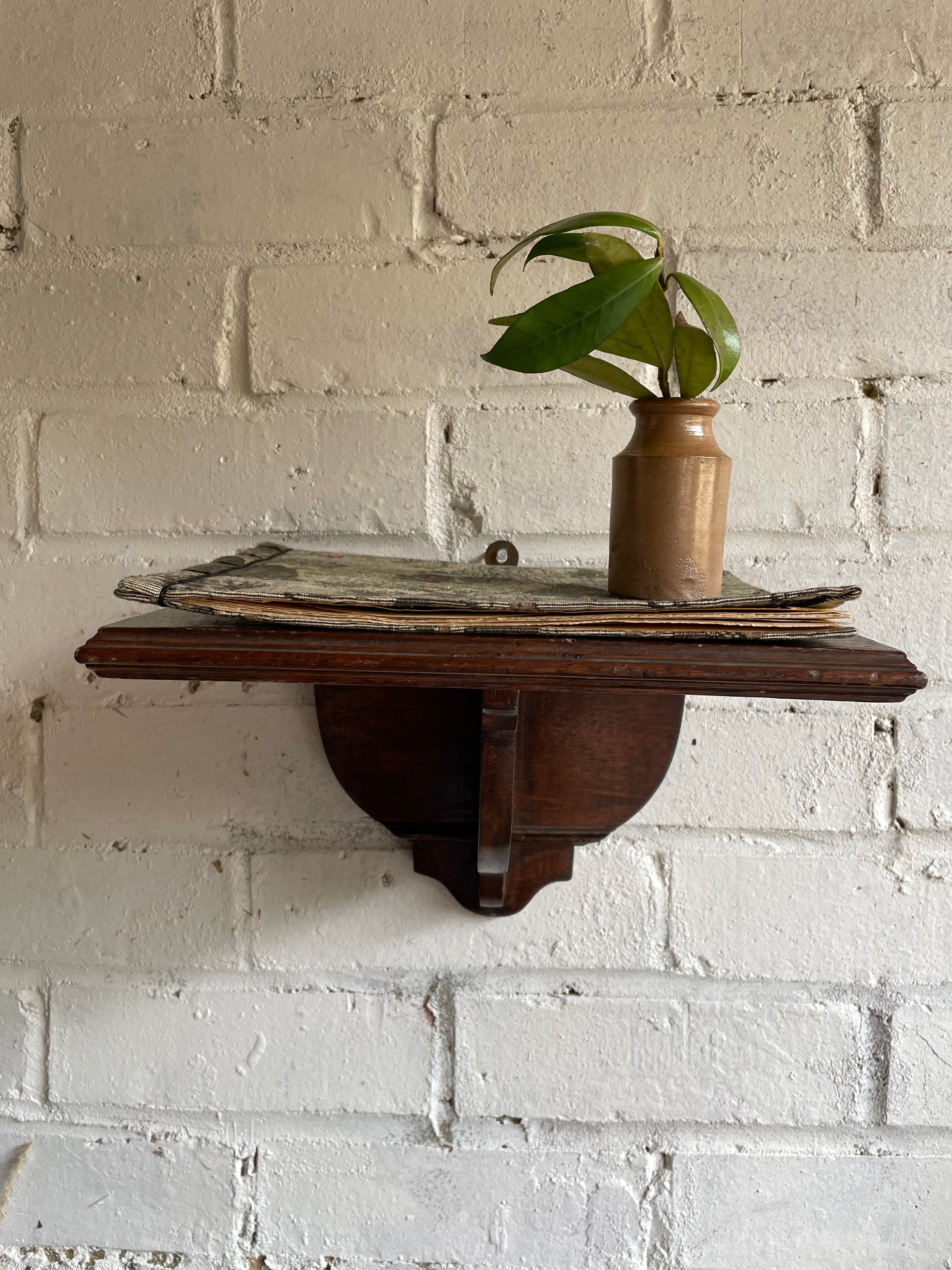 Small Wall Hung Wooden Shelf