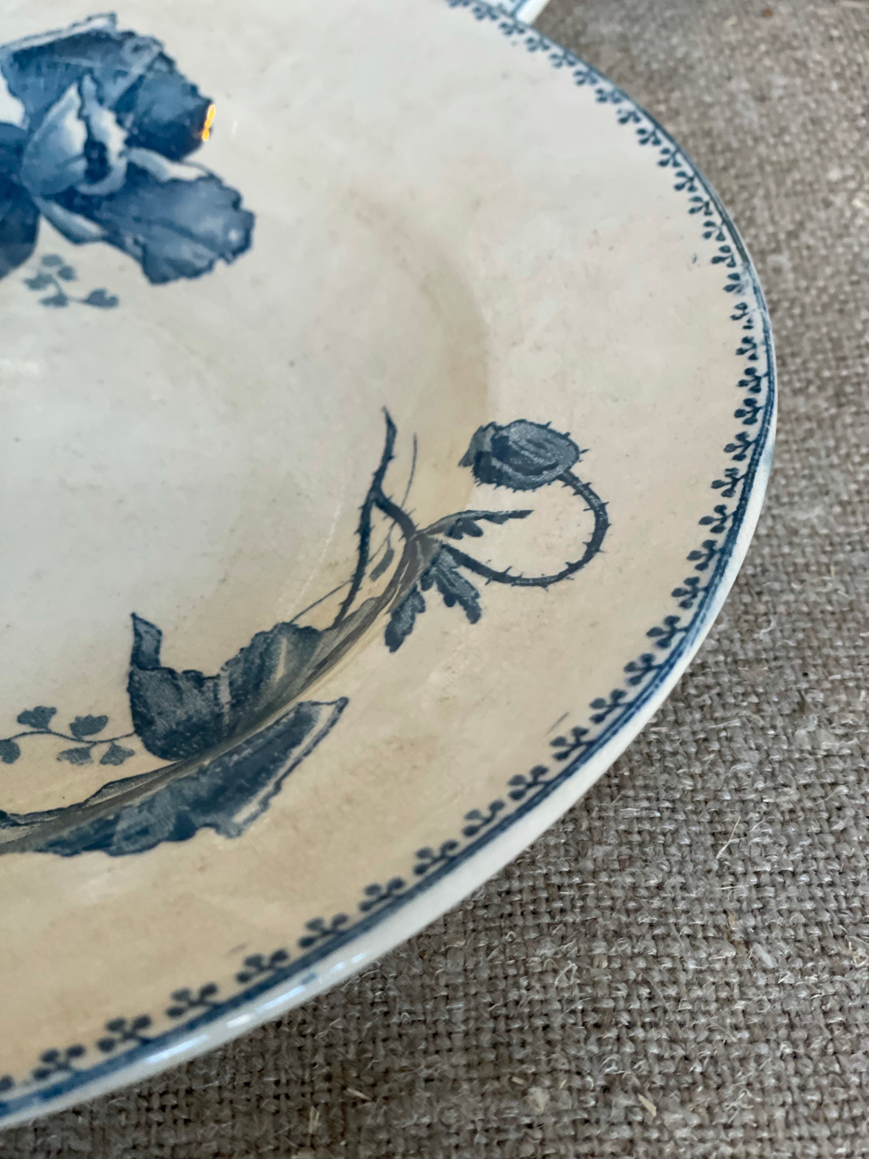 Two French Transferware Bowls