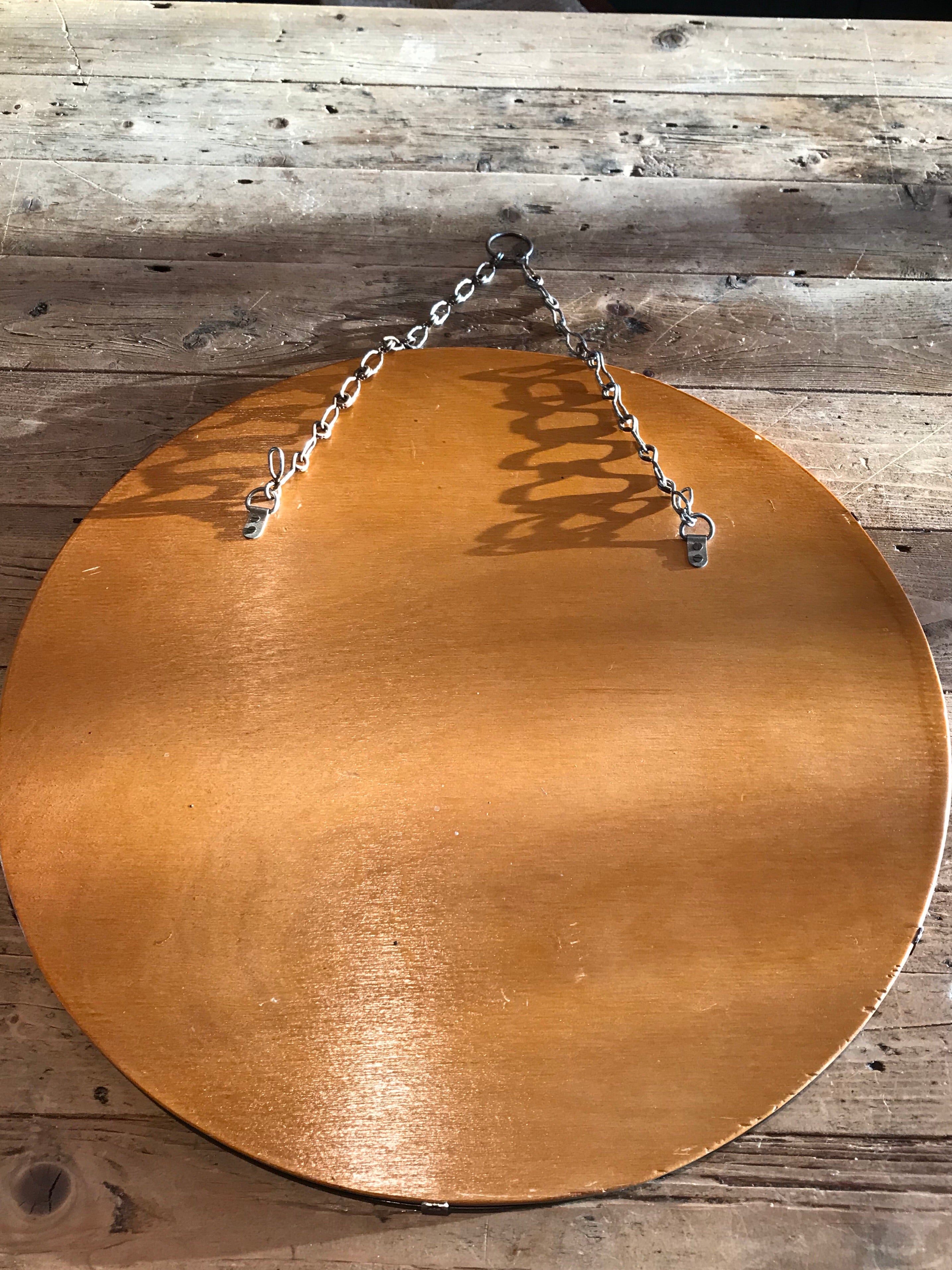 Round Art Deco Decorative Mirror