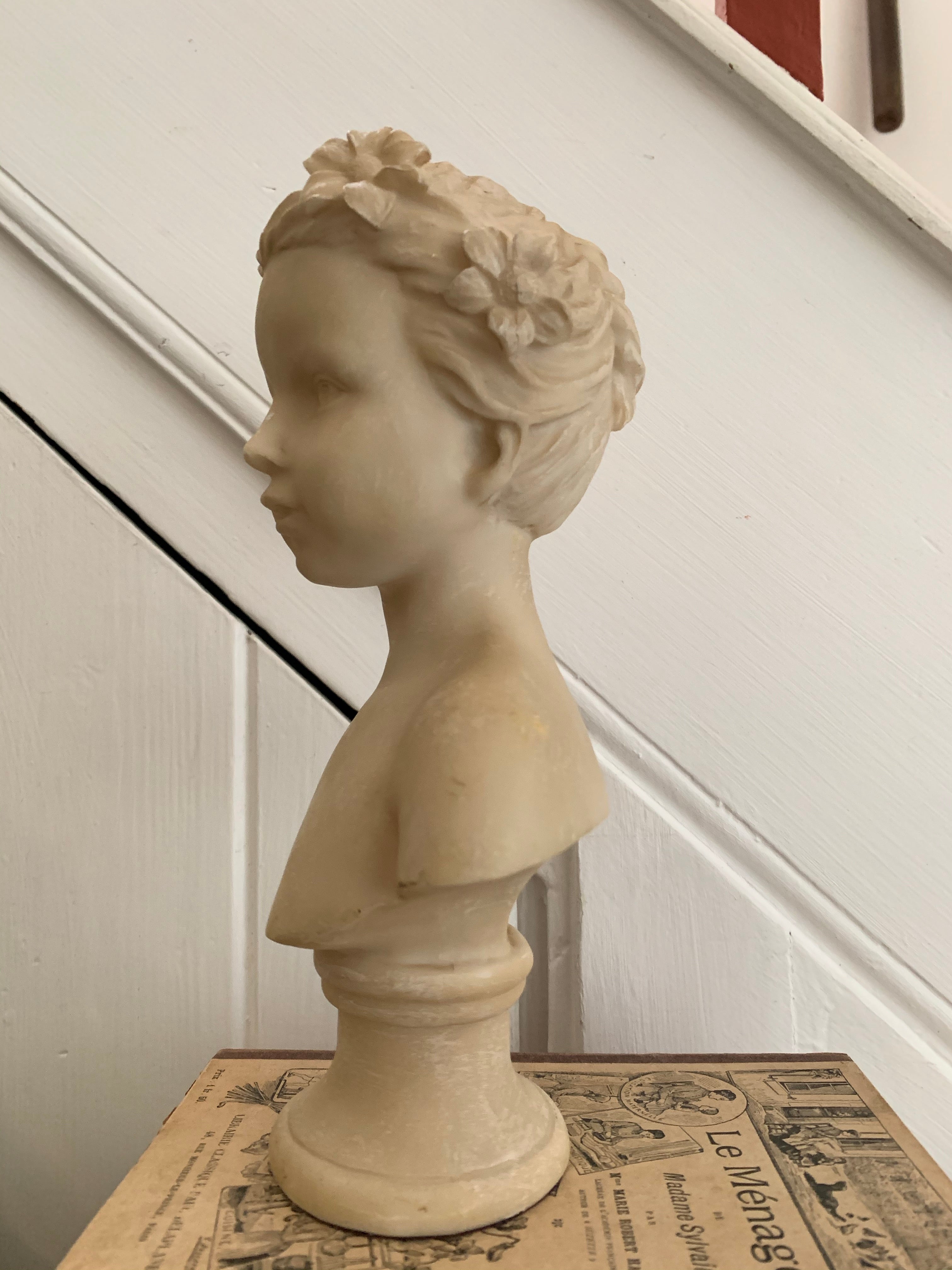 Vintage Resin Bust of a Boy
