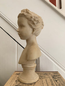 Vintage Resin Bust of a Boy