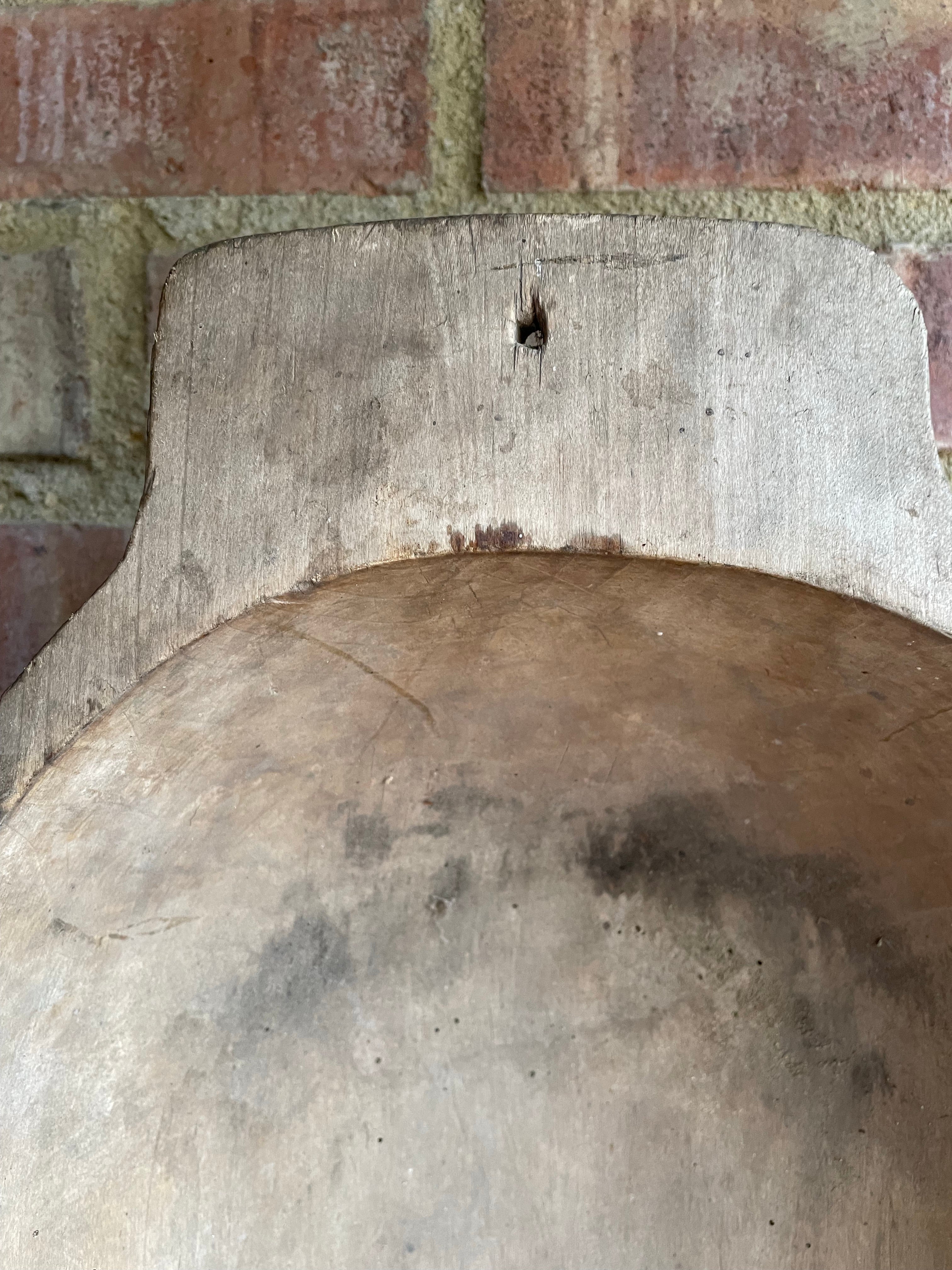 Large Rustic Wooden Dough Bowl 2