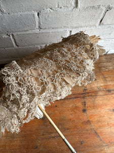 Timeworn Antique Silk & Lace Parasol