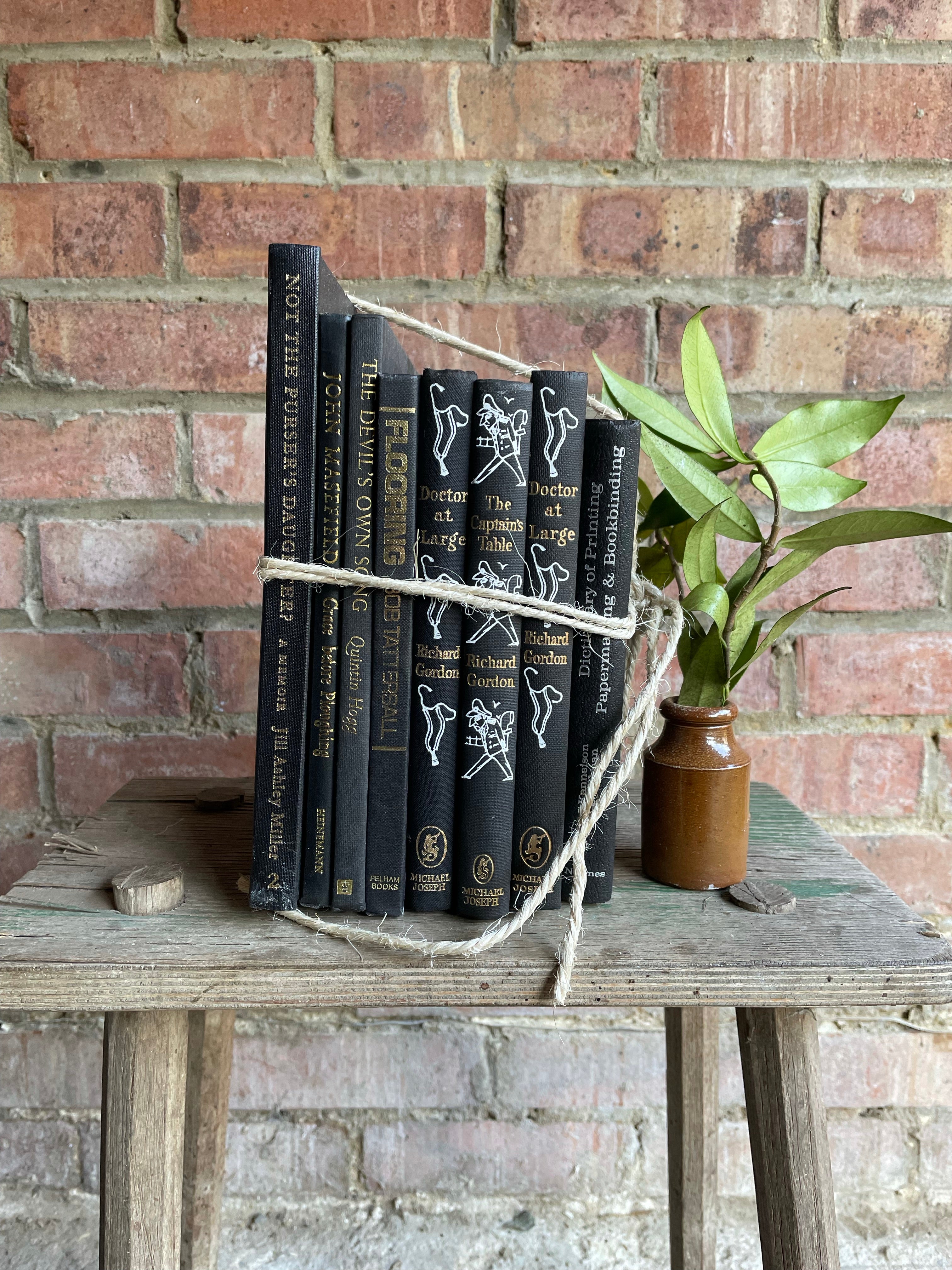 Vintage Black and White Book Bundle