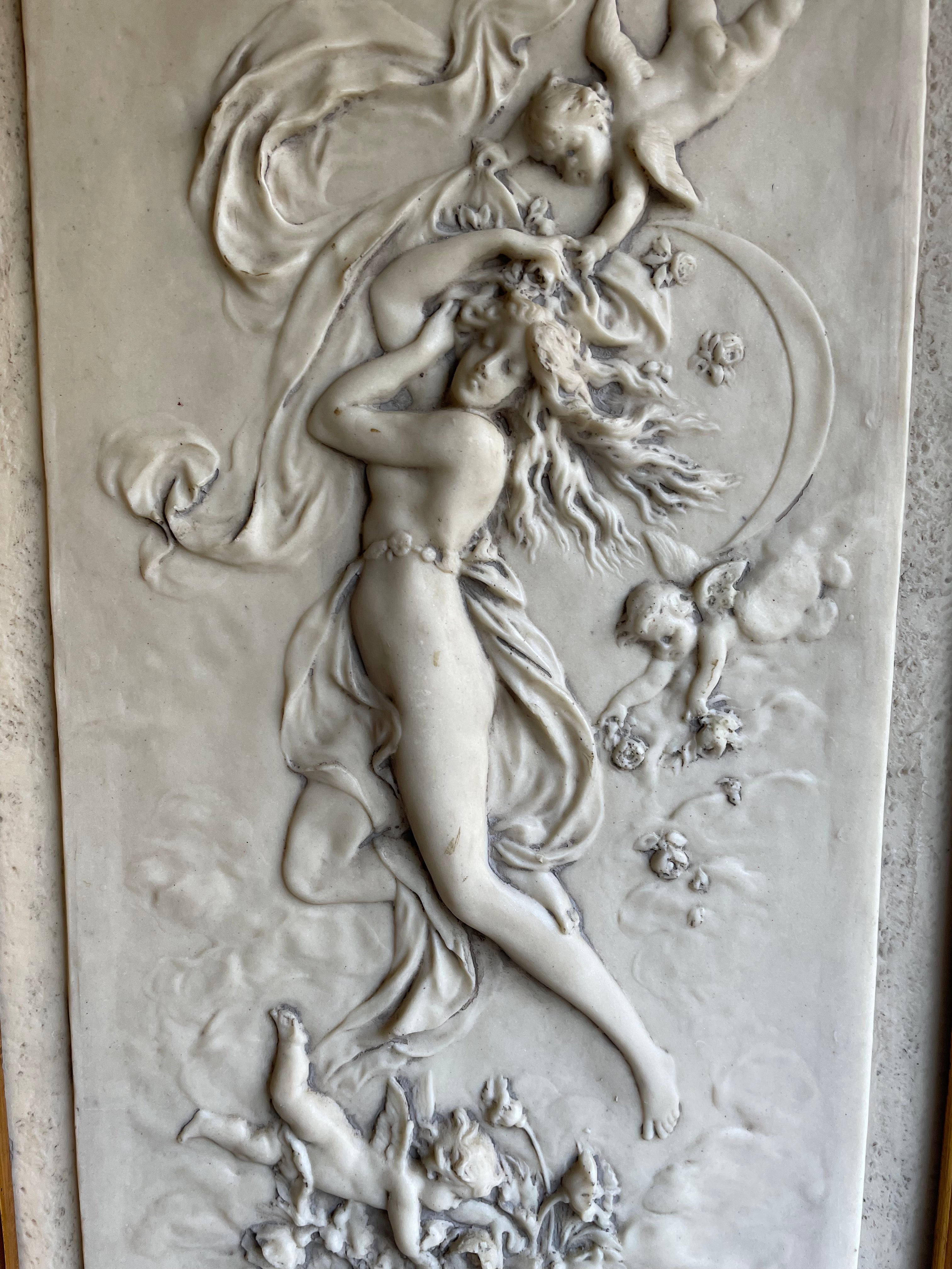 Classical Resin Relief with Gilt Frame