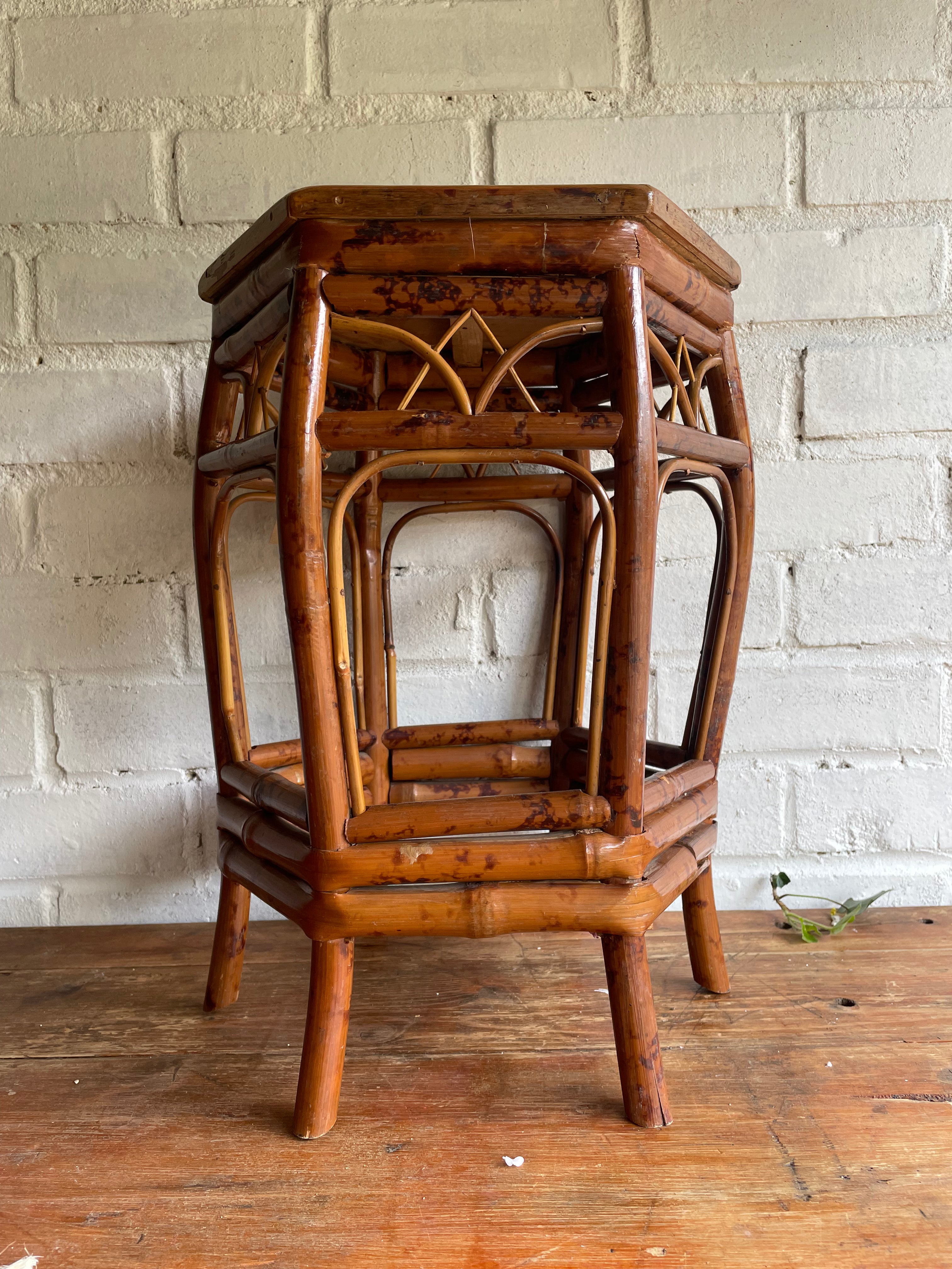 Small Bamboo Sidetable