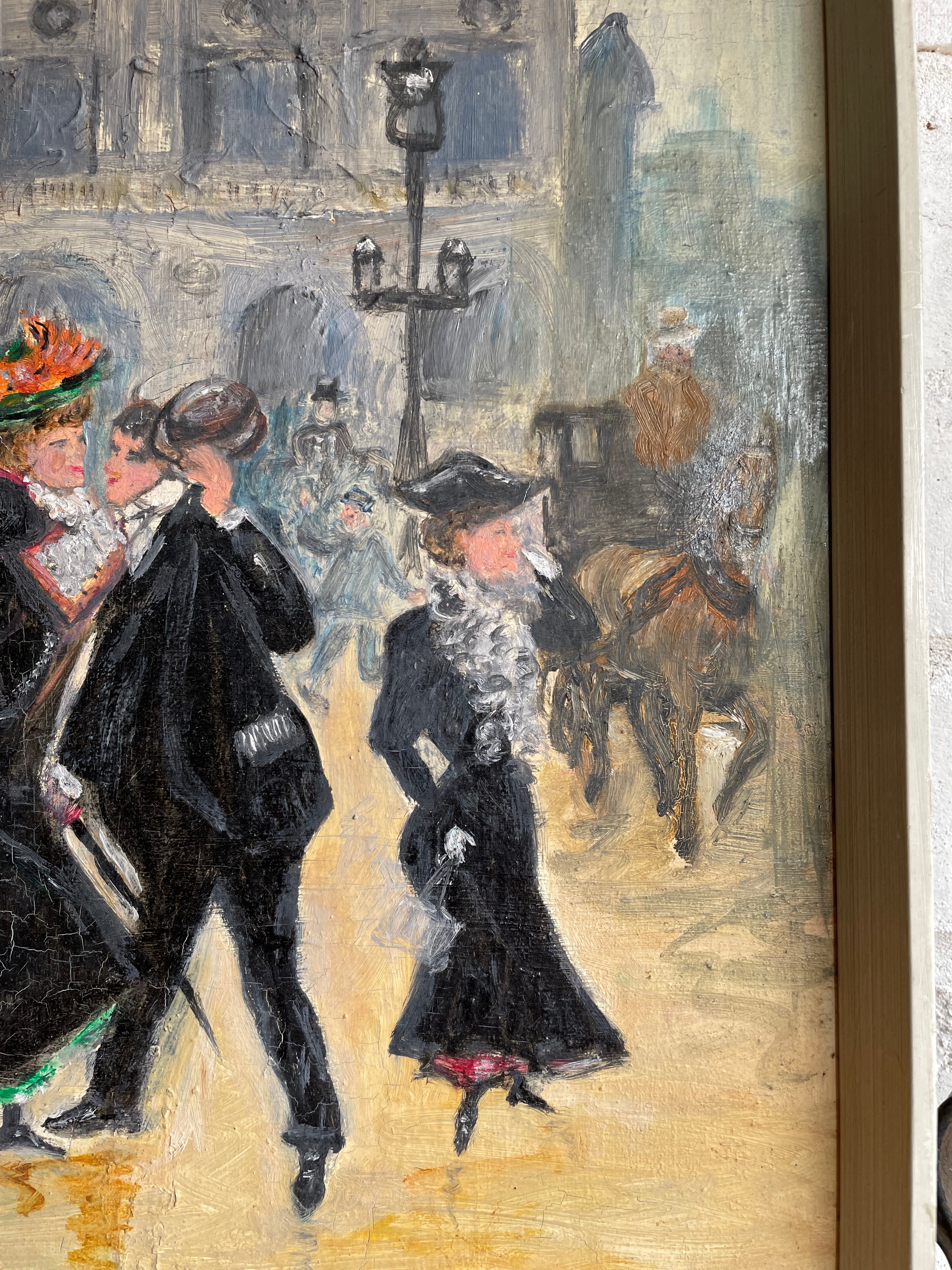The Palais Garnier: Oil on Board