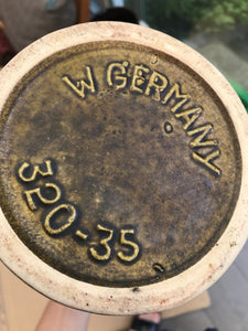 West German Vase in green and orange