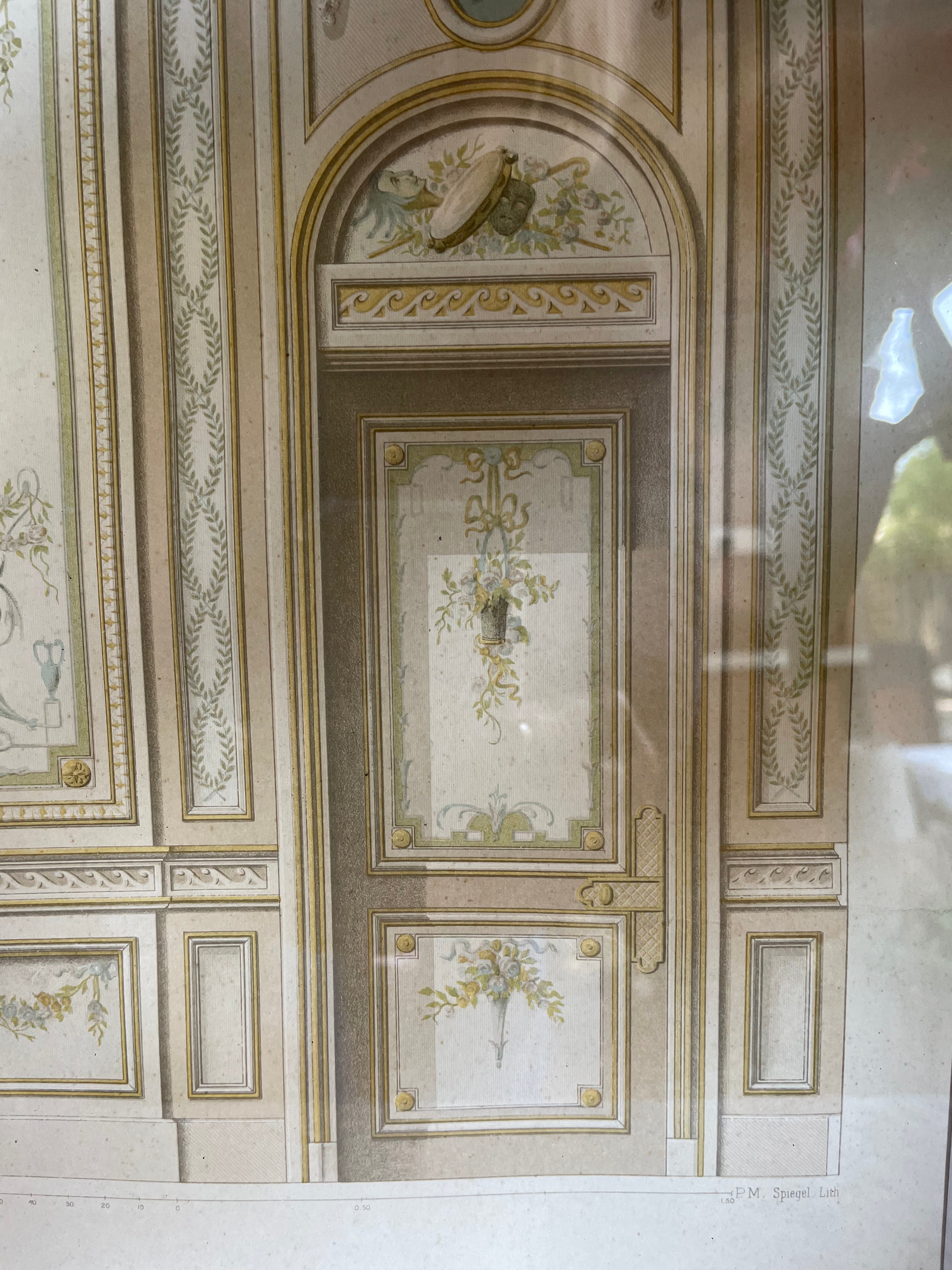 Antique Print No 6 of French Architectural & Ornamental Detail