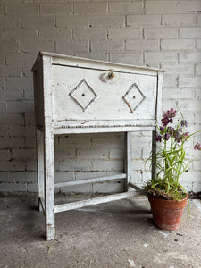 Rustic White Table Cabinet