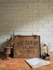 19th Century “Buchanan” Whisky Crate with Lid