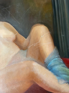 Renaissance Style Portrait  - Large Oil on Canvas