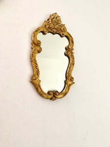 Small French Vintage Rococo Style Mirror
