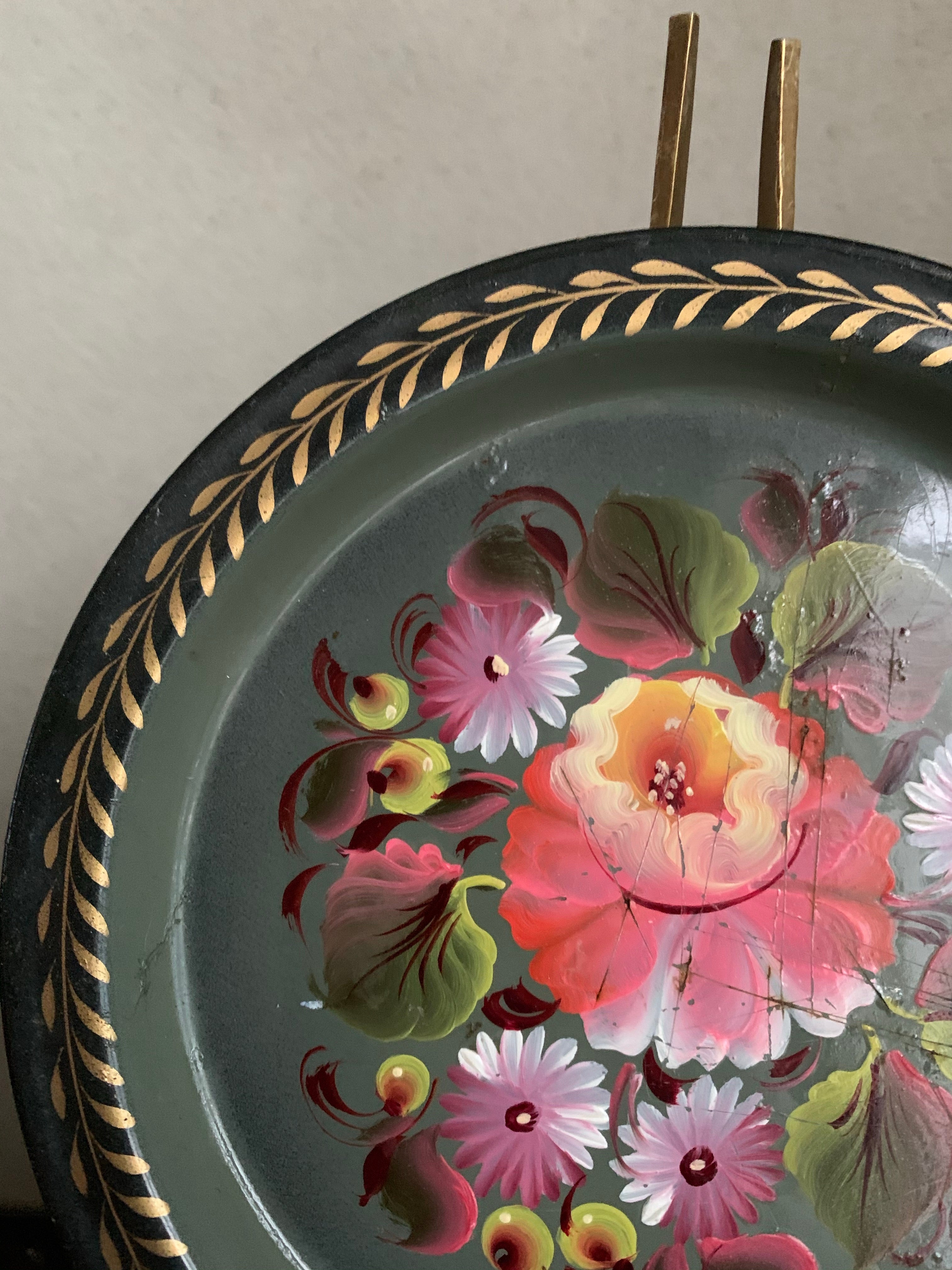 Small Vintage Toileware Plate 2