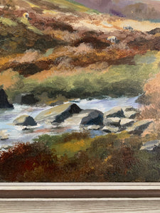 Moody Landscape:  Signed Oil on Canvas