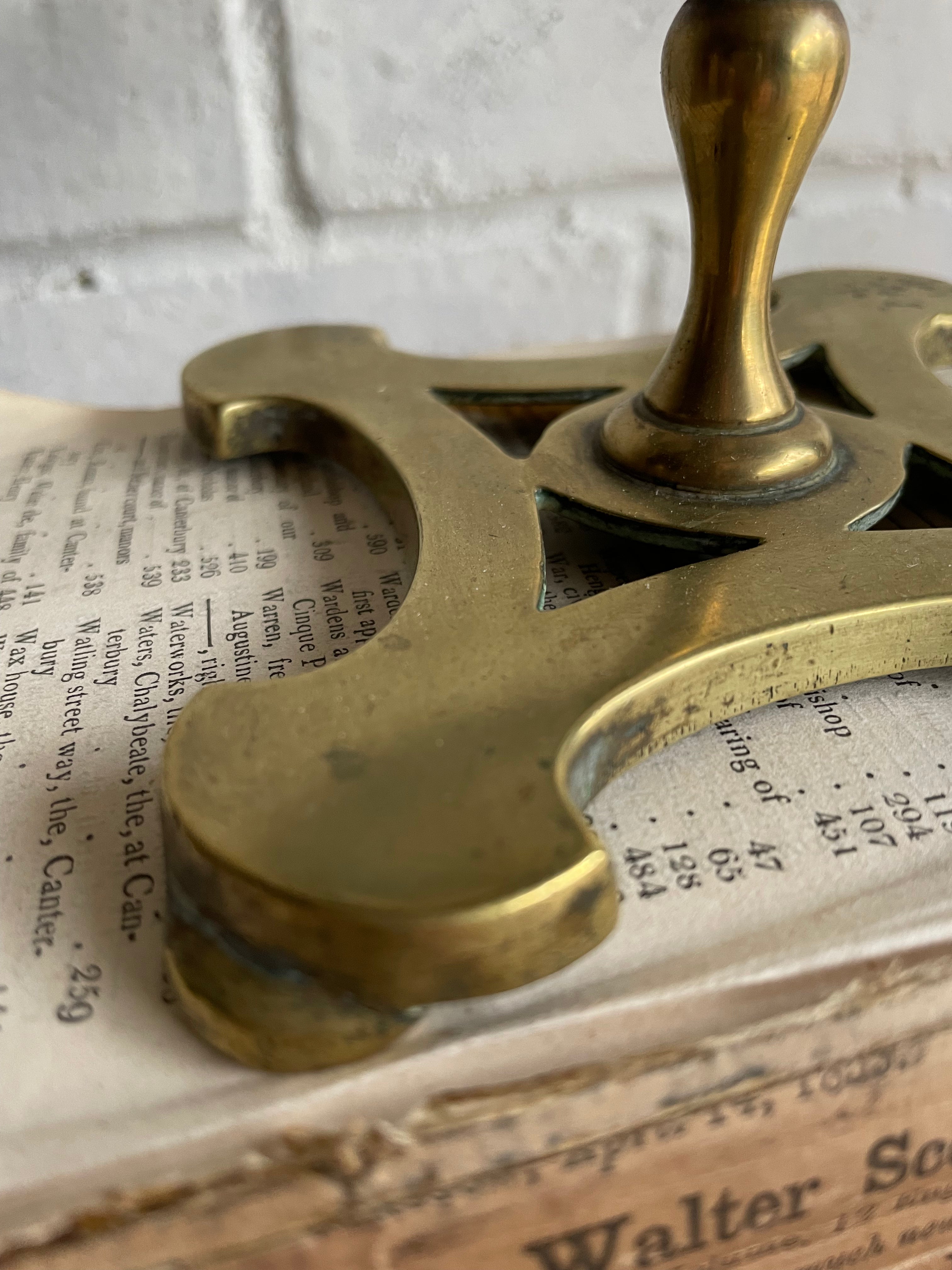 Round Brass Trivet