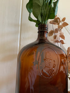 Large Amber Marshall Taplows Bottle