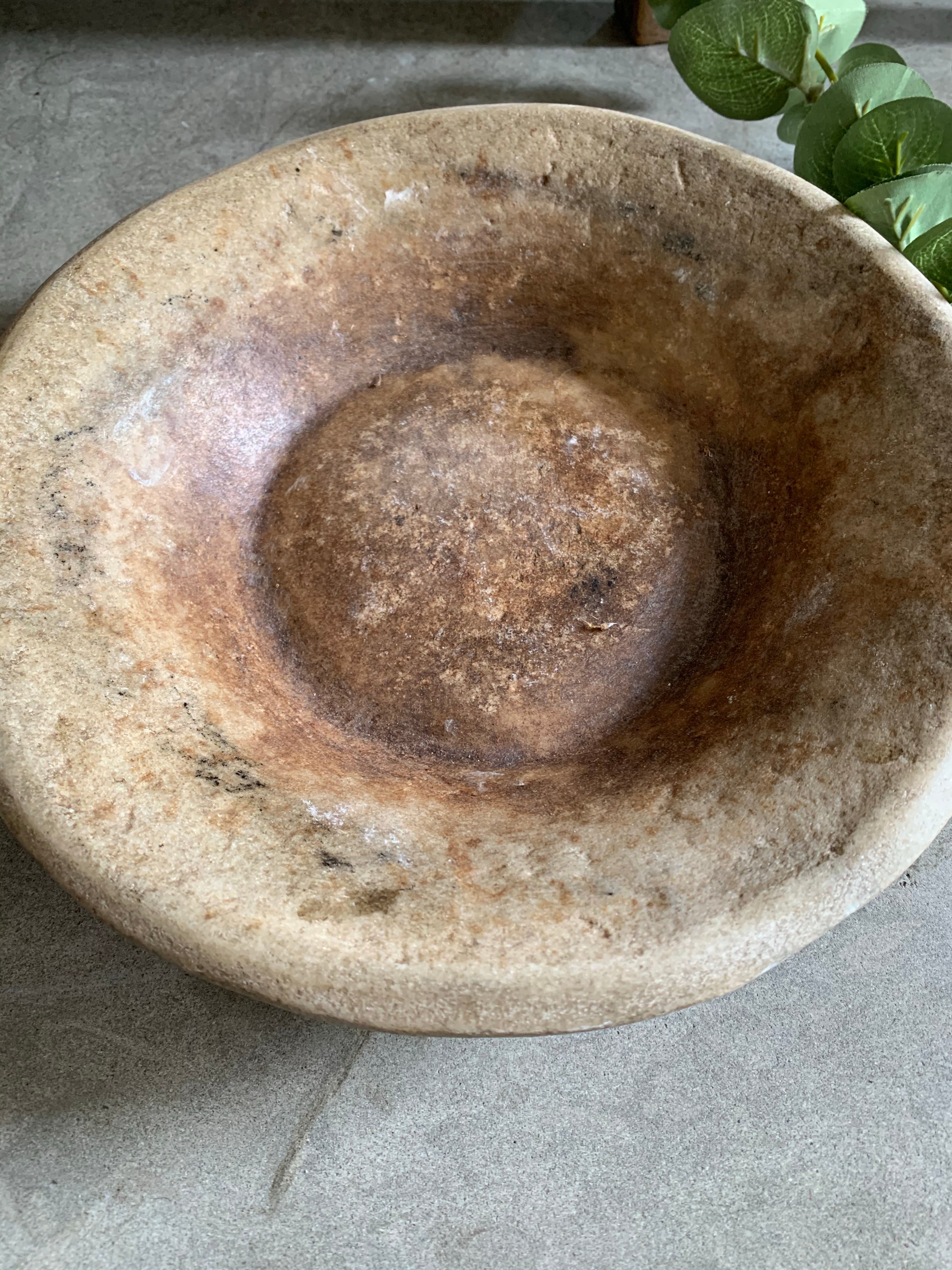 Antique Marble Stone  Bowl 3