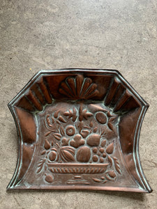 Antique Copper Brush Pan