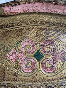 Small Pink Florentine Gilt Tray