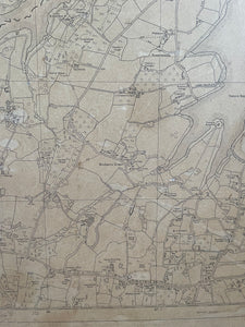 Large Faded Map of East Sussex & Kent