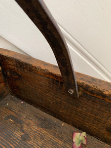 Vintage Trug with Iron Handle